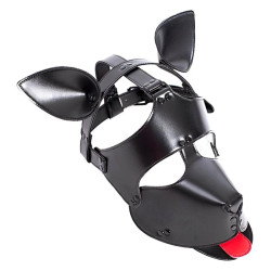 Kinky Puppy Masque Tête de chien Dog Fun Noir